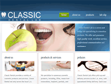 Tablet Screenshot of classicdentallab.net